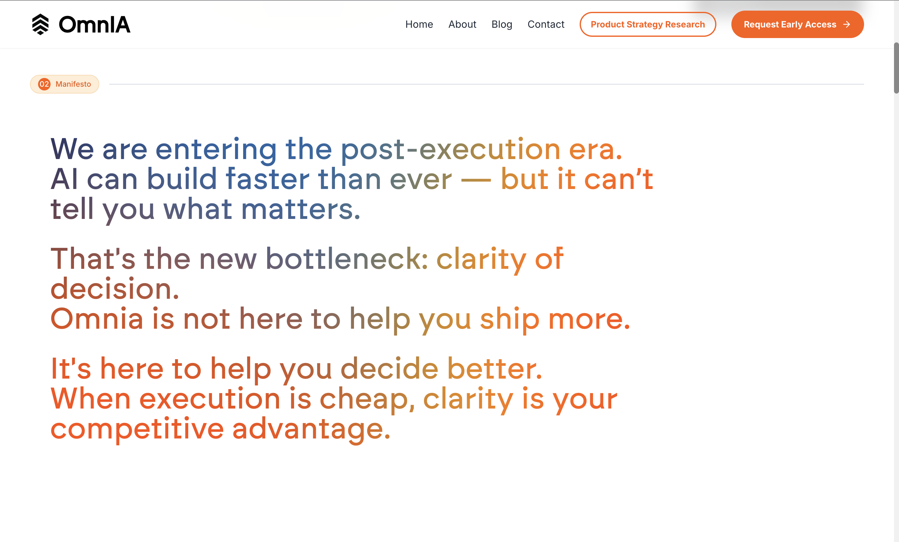 OmnIA Landing Page